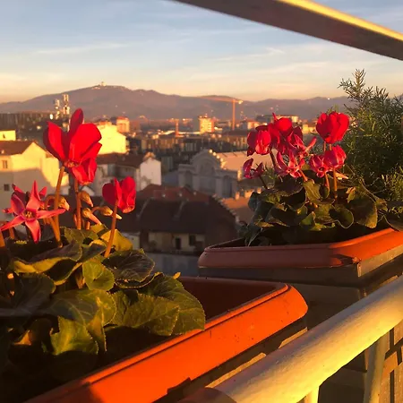 Attico Ellen Terrazza Con Vista アパート トリノ