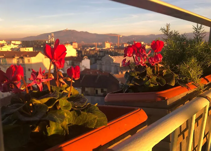 Attico Ellen Terrazza Con Vista Apartmán Turín